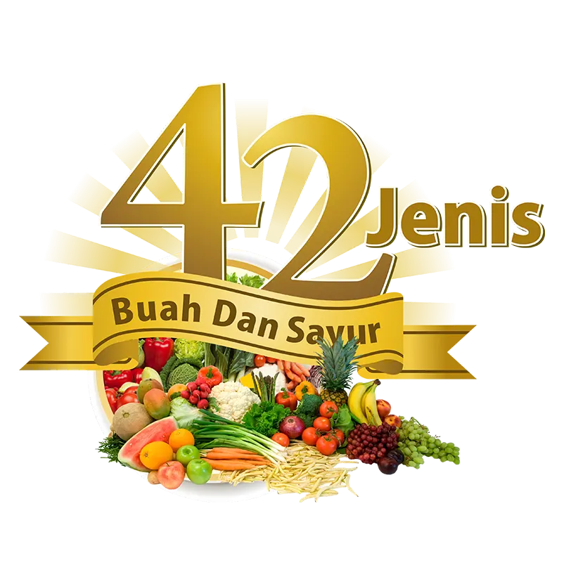 42 buah dan sayur